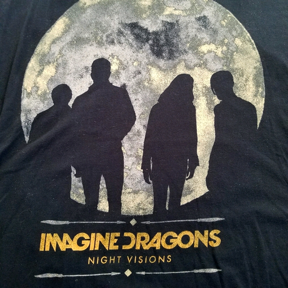 Imagine Dragons Night Visions concert tour t-shirt